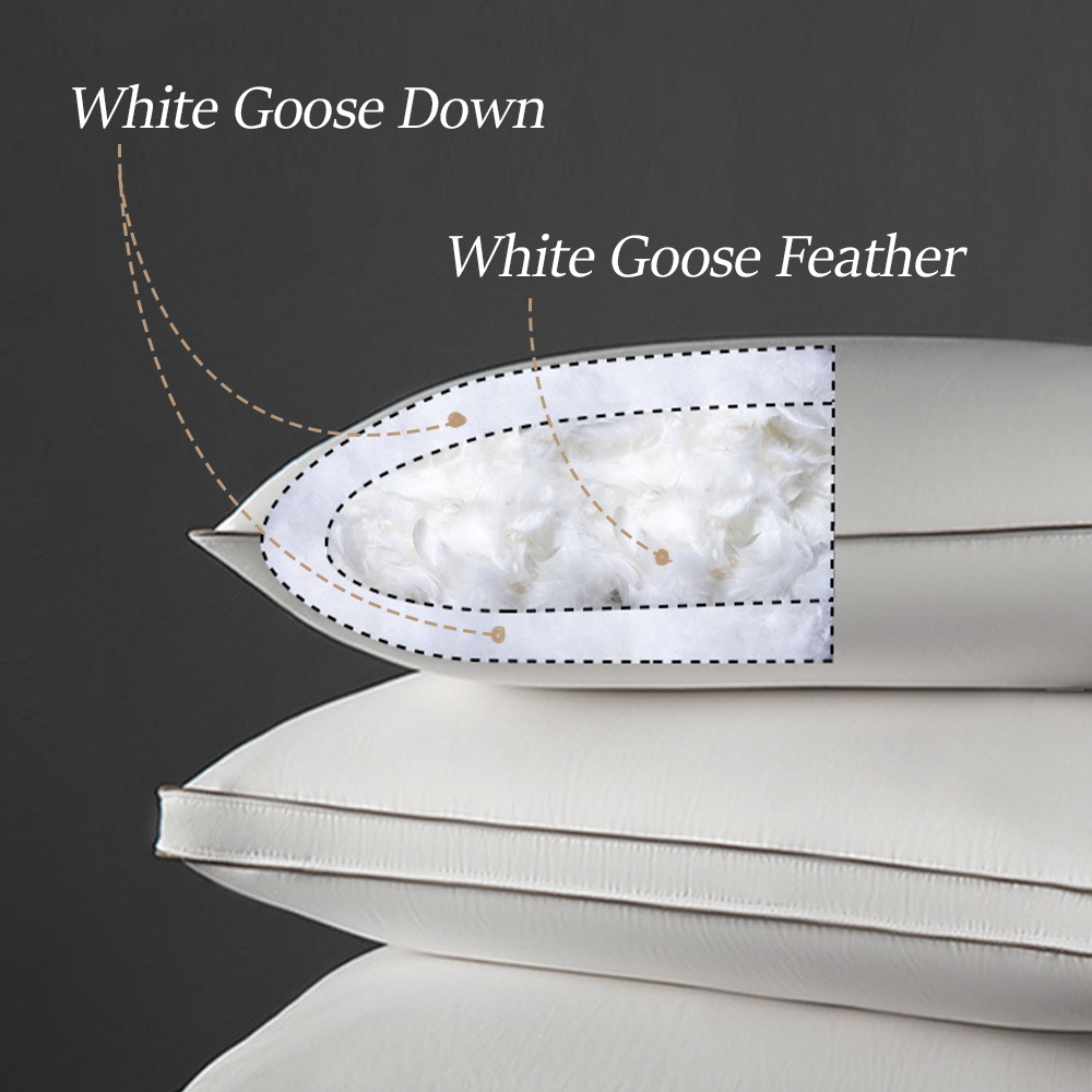 900 F.P Luxe Stars Stripes Goose Down Pillow